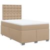 vidaXL Boxspringbett Matratze Cappuccino-Braun 120x200cm Kunstleder