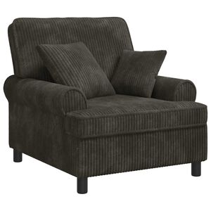 vidaXL XL-Sessel mit Kissen Anthrazit 1,5 Linien Stoff