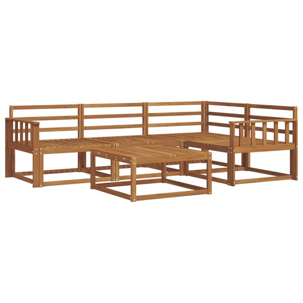 vidaXL Outdoor-Sofagarnitur 5 pcs Natur Massivholz Akazie