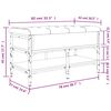 vidaXL Schuhbank R&auml;uchereiche 82x42x45 cm Holzwerkstoff