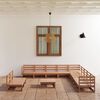 vidaXL 12-tlg. Garten-Lounge-Set Honigbraun Massivholz Kiefer
