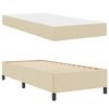 vidaXL Boxspringbett Creme 80 x 200 cm Stoff