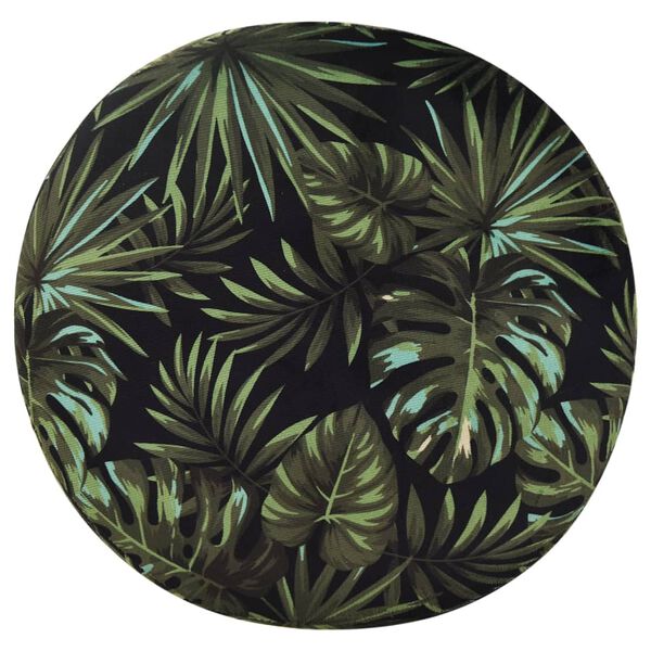 vidaXL Runder Aufbewahrungshocker Mehrfarbig Stoff 31 x 37 cm