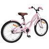 vidaXL Kinderfahrrad 18 Zoll f&uuml;r 5-7 Jahre alt Hellrosa