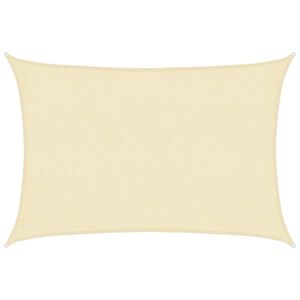 vidaXL Sonnensegel 160 g/m&sup2; Creme 2x2,5 m HDPE