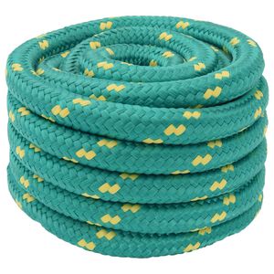 vidaXL Bootsseil 3 mm 5 m Gr&uuml;n PP
