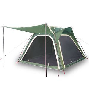 vidaXL Campingzelt 4 Personen Gr&uuml;n Quick Release Wasserfest