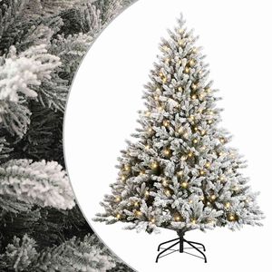 vidaXL K&uuml;nstlicher klappbarer Weihnachtsbaum 120 cm 150 LEDs