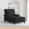 vidaXL Lounge-Liege mit Kissen Schwarz 91 x 157 x 91 cm Samt