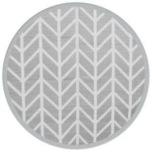vidaXL Outdoor-Teppich ARAKIL Grau &Oslash;160 cm PP