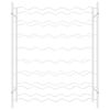 vidaXL Weinregal f&uuml;r 48 Flaschen Wei&szlig; Metall