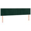 vidaXL Kopfteile Dunkelgr&uuml;n 160x5x78/88 cm Samt