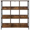 vidaXL B&uuml;cherregal Ger&auml;ucherte Eiche 102 x 32 x 104,5 cm Holzwerkstoff