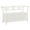vidaXL Sitzbank Wei&szlig; 107x45x75,5 cm Massivholz Tanne