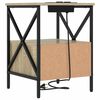 vidaXL Nachttisch 2 pcs Sonoma-Eiche 41,5 x 40,5 x 55 cm Holzwerkstoff