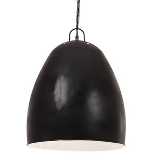 vidaXL H&auml;ngelampe Industriestil 25 W Schwarz Rund 42 cm E27
