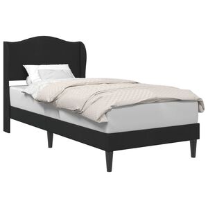 vidaXL Bettrahmen mit Kopfteil Schwarz 80 x 200 cm Samt