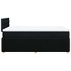 vidaXL Boxspringbett mit Matratze Schwarz 120x190 cm Stoff