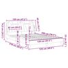 vidaXL Bettgestell "Viana" ohne Matratze Braun 120x200 cm Kunstleder