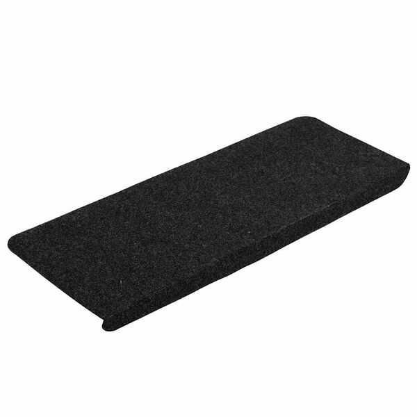 vidaXL Stufenmatten Selbstklebend 30 Stk. Schwarz 65x24,5x3,5 cm