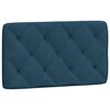 vidaXL Bett mit Matratze Blau 90x200 cm Samt