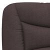 vidaXL Bett mit Matratze "Hvar" Dunkelbraun 90x190 cm Stoff