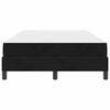 vidaXL Boxspringbett mit Matratze Schwarz 120 x 200 cm Stoff