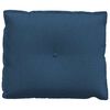vidaXL R&uuml;ckenkissen Blau 60 x 19 x 50 cm Stoff