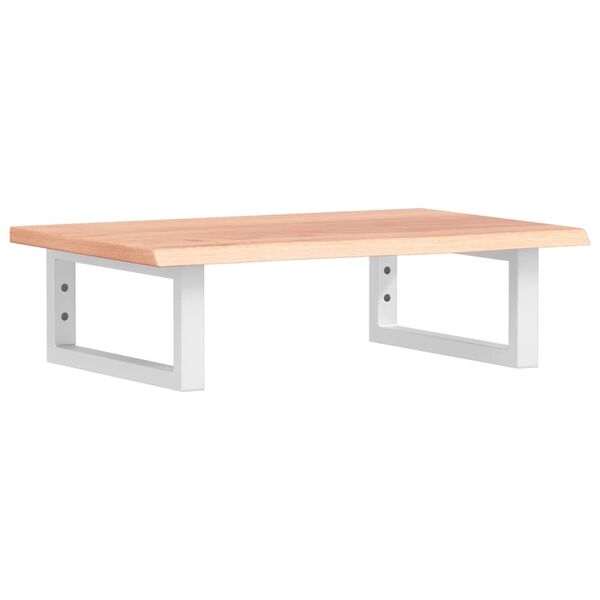 vidaXL Waschtischplatte mit Halterung Stahl und Massivholz Eiche