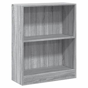 vidaXL B&uuml;cherregal Grau Sonoma 60x24x76 cm Holzwerkstoff