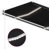 vidaXL Automatische Markise mit LED & Windsensor 450x300 cm Anthrazit