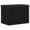 vidaXL Sitzbank mit Stauraum Schwarz Eichen-Optik 62 x 42 x 45 cm