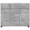 vidaXL Sideboard mit T&uuml;r Beton Grau 88,5 x 30,5 x 73 cm Holzwerkstoff