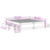 vidaXL Massivholzbett ohne Matratze mit Schubladen Braun 180x200 cm