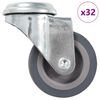vidaXL 32 Stk. Lenkrollen mit Bolzenloch 50 mm