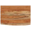 vidaXL Wandregal 50x30x2,5 cm Rechteckig Massivholz Akazie Baumkante