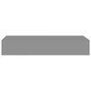 vidaXL Wandregal mit Schublade Grau 60x23,5x10 cm MDF