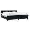 vidaXL Boxspringbett mit Matratze Schwarz 200x210 cm Samt