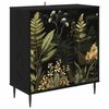 vidaXL Sideboard RHENEN Schwarz Eichen-Optik 69 x 33 x 76 cm