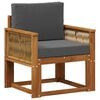vidaXL Outdoor Mittelsofa Massivholz Akazie Natur