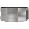 vidaXL Pflanzk&uuml;bel Silber 120 x 120 x 50 cm Edelstahl
