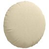 vidaXL Sitzkissen 2 pcs Creme &Oslash;80 x 29 cm Stoff