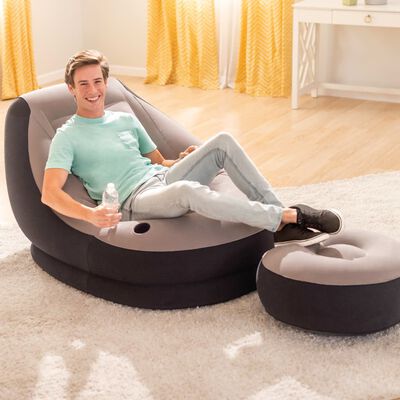 Intex Aufblasbarer Sessel mit Puff Ultra Lounge Relax 68564N