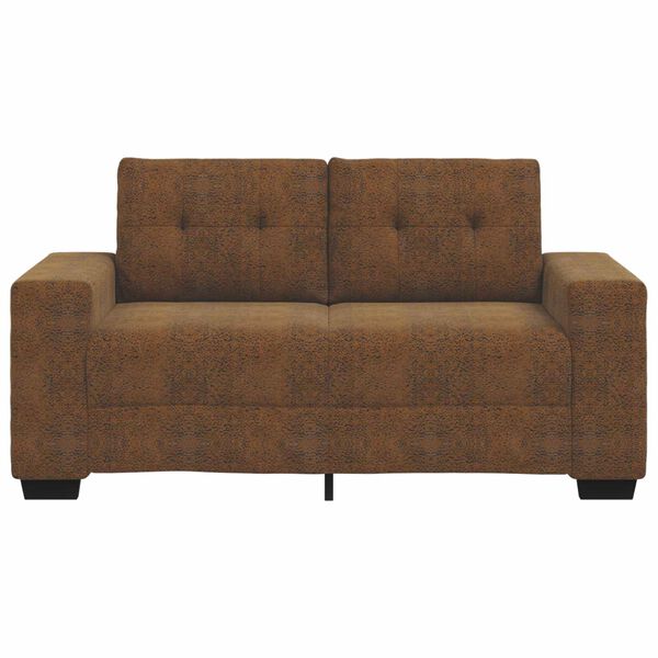 vidaXL Zweisitzer-Sofa Braun 120 cm Kunstleder