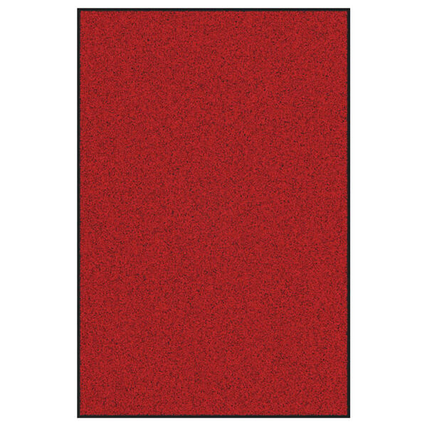 vidaXL Fu&szlig;matte Rot und Schwarz 120 x 180 cm Polypropylen und Vinyl