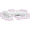vidaXL Outdoor-Sofagarnitur mit Kissen 10 pcs Natur und Anthrazit