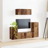 vidaXL TV-Schrankset 4 pcs Altholz Holzwerkstoff