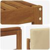 vidaXL Outdoor-Sofagarnitur 6 pcs Natur und Beige Holzwerkstoff