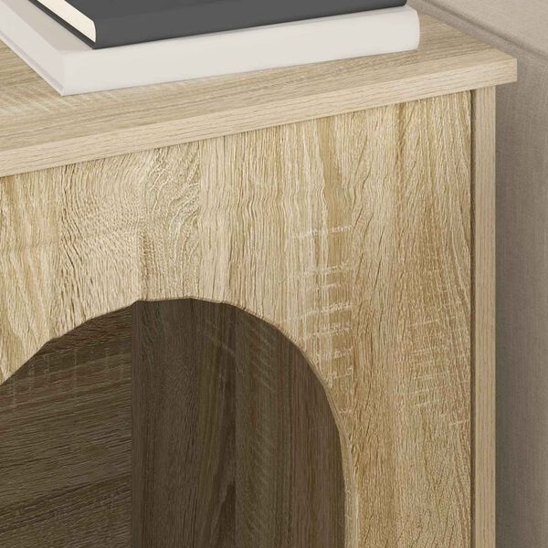 vidaXL Katzenhaus Sonoma 53 x 52 x 62 cm Holzwerkstoff