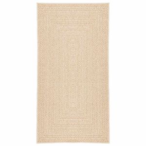 vidaXL Teppich ZIZUR Beige 60x110 cm Jute-Optik Indoor und Outdoor